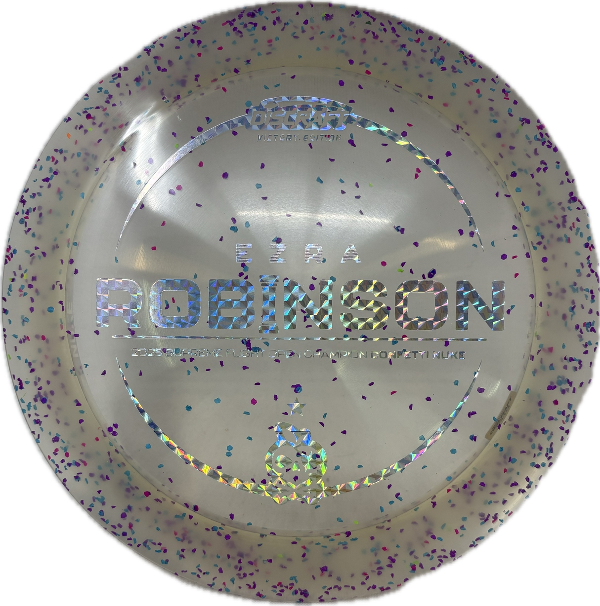 Ezra Robinson Victory Confetti Nuke-Discraft-Foundation Disc Golf