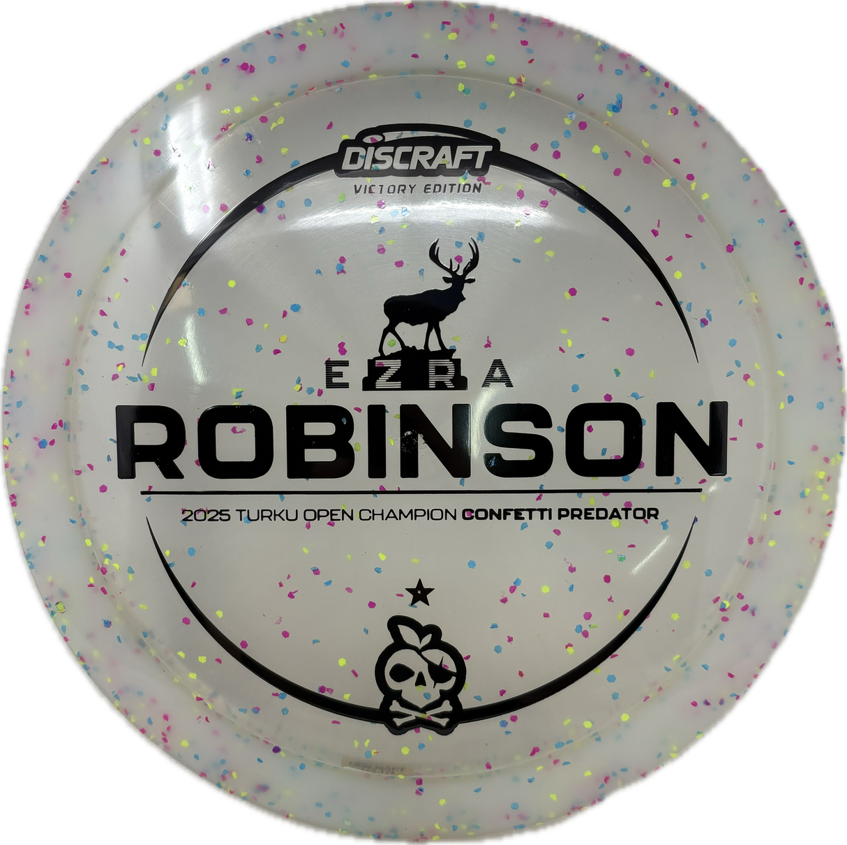 Ezra Robinson Victory Confetti Predator-Discraft-Foundation Disc Golf