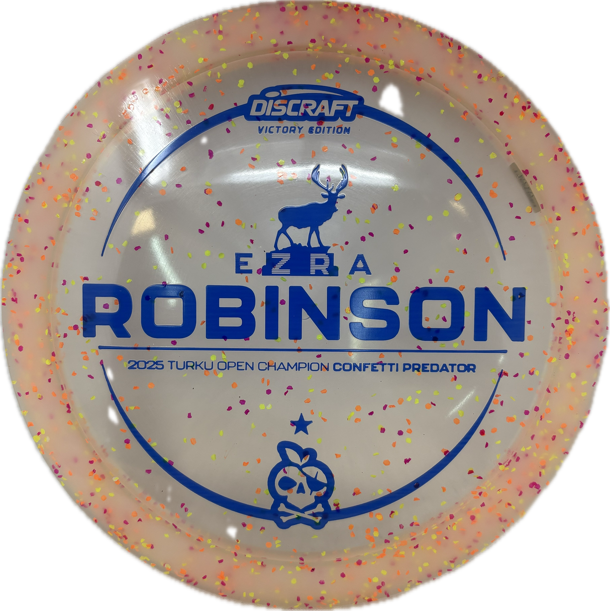 Ezra Robinson Victory Confetti Predator-Discraft-Foundation Disc Golf