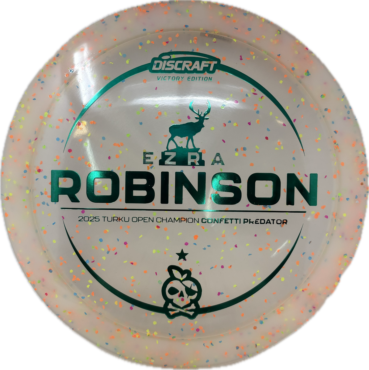 Ezra Robinson Victory Confetti Predator-Discraft-Foundation Disc Golf