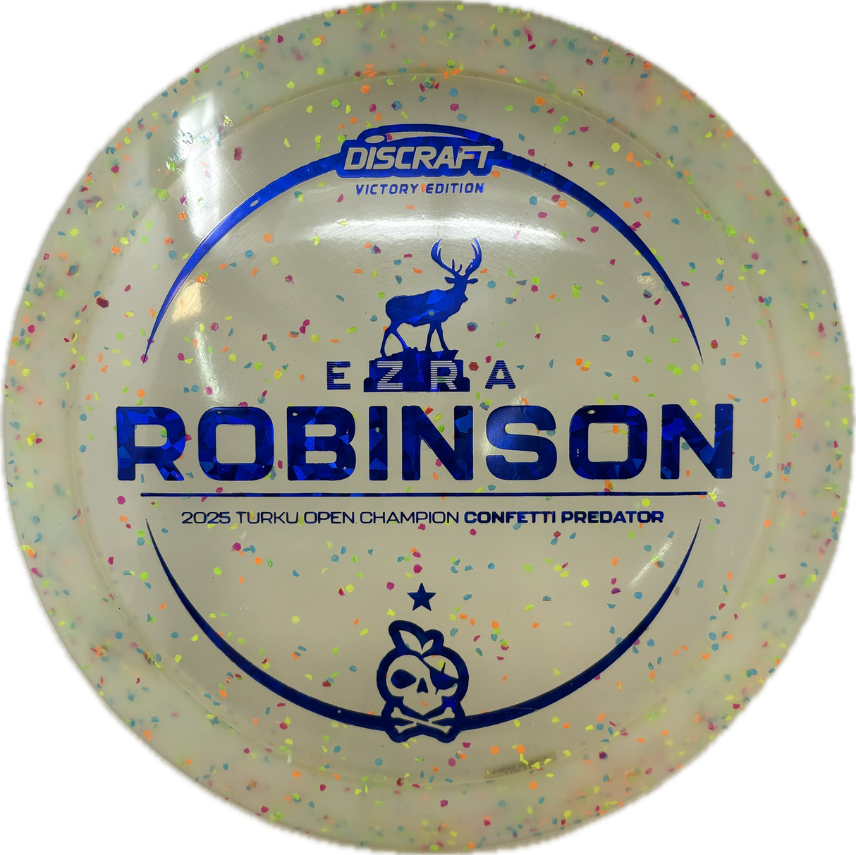 Ezra Robinson Victory Confetti Predator-Discraft-Foundation Disc Golf