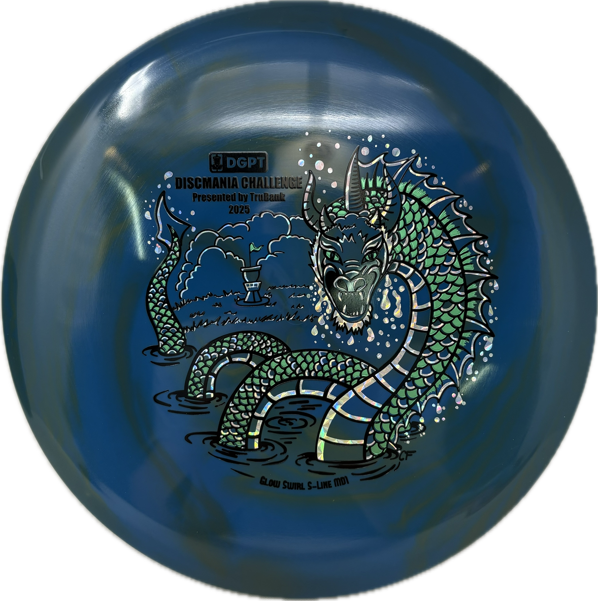 Glow Swirly S-Line MD1 | 2025 Discmania Challenge-Discmania-Foundation Disc Golf