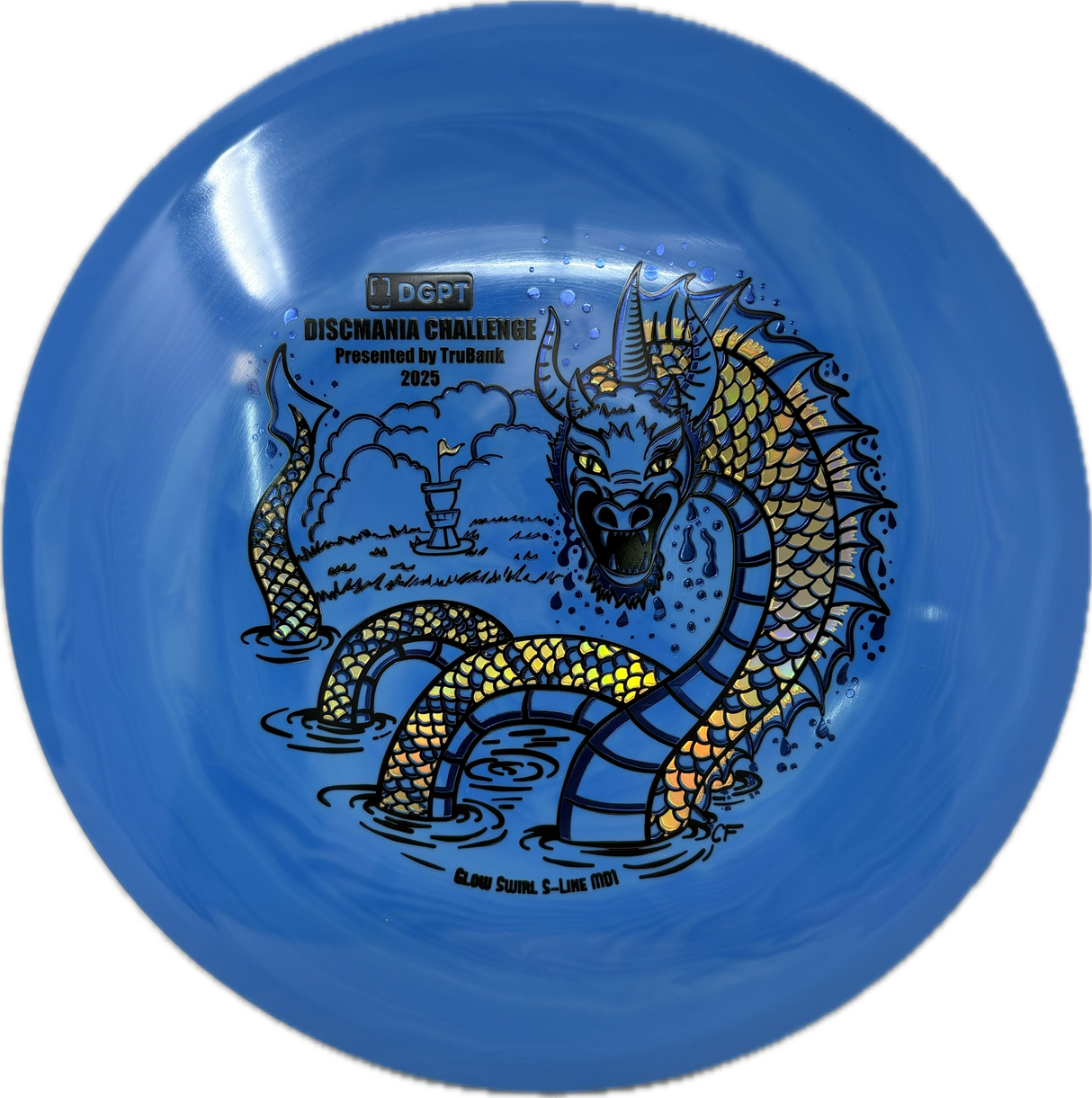 Glow Swirly S-Line MD1 | 2025 Discmania Challenge-Discmania-Foundation Disc Golf