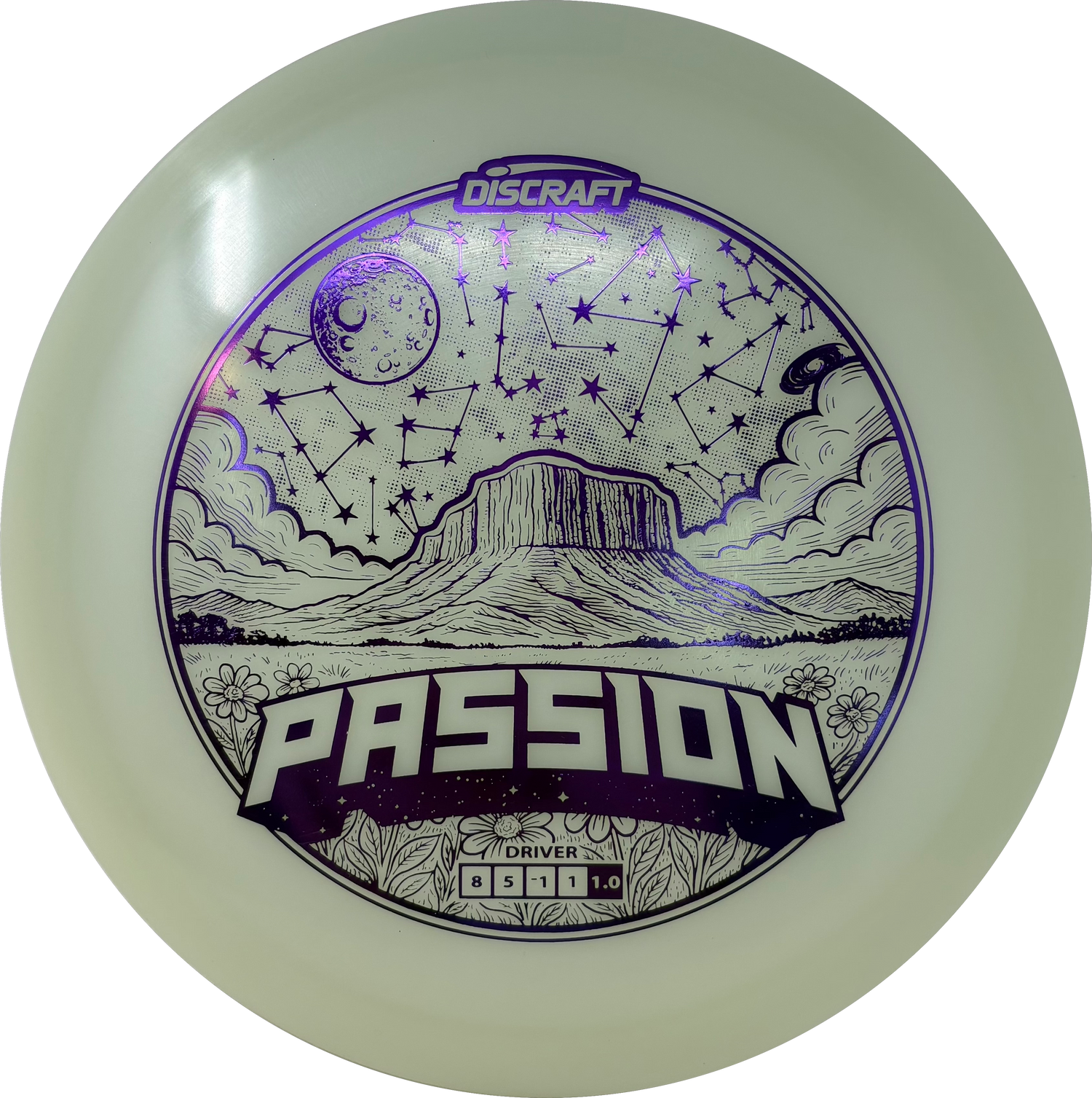 Mega Glo Passion-Discraft-Foundation Disc Golf