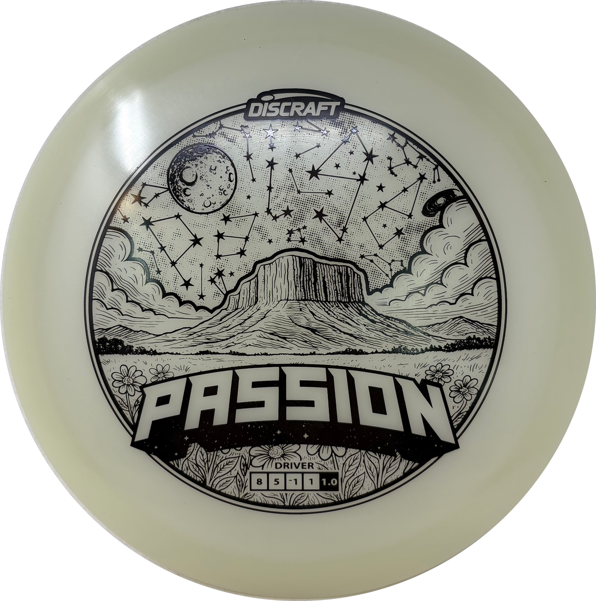 Mega Glo Passion-Discraft-Foundation Disc Golf
