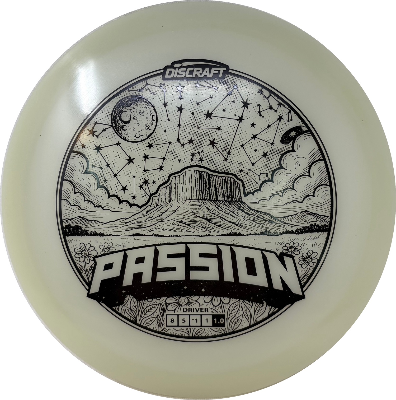 Mega Glo Passion-Discraft-Foundation Disc Golf