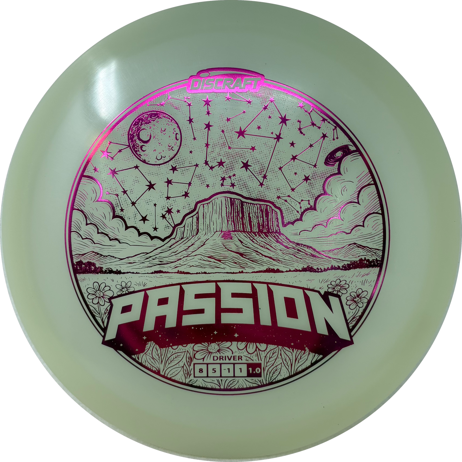Mega Glo Passion-Discraft-Foundation Disc Golf