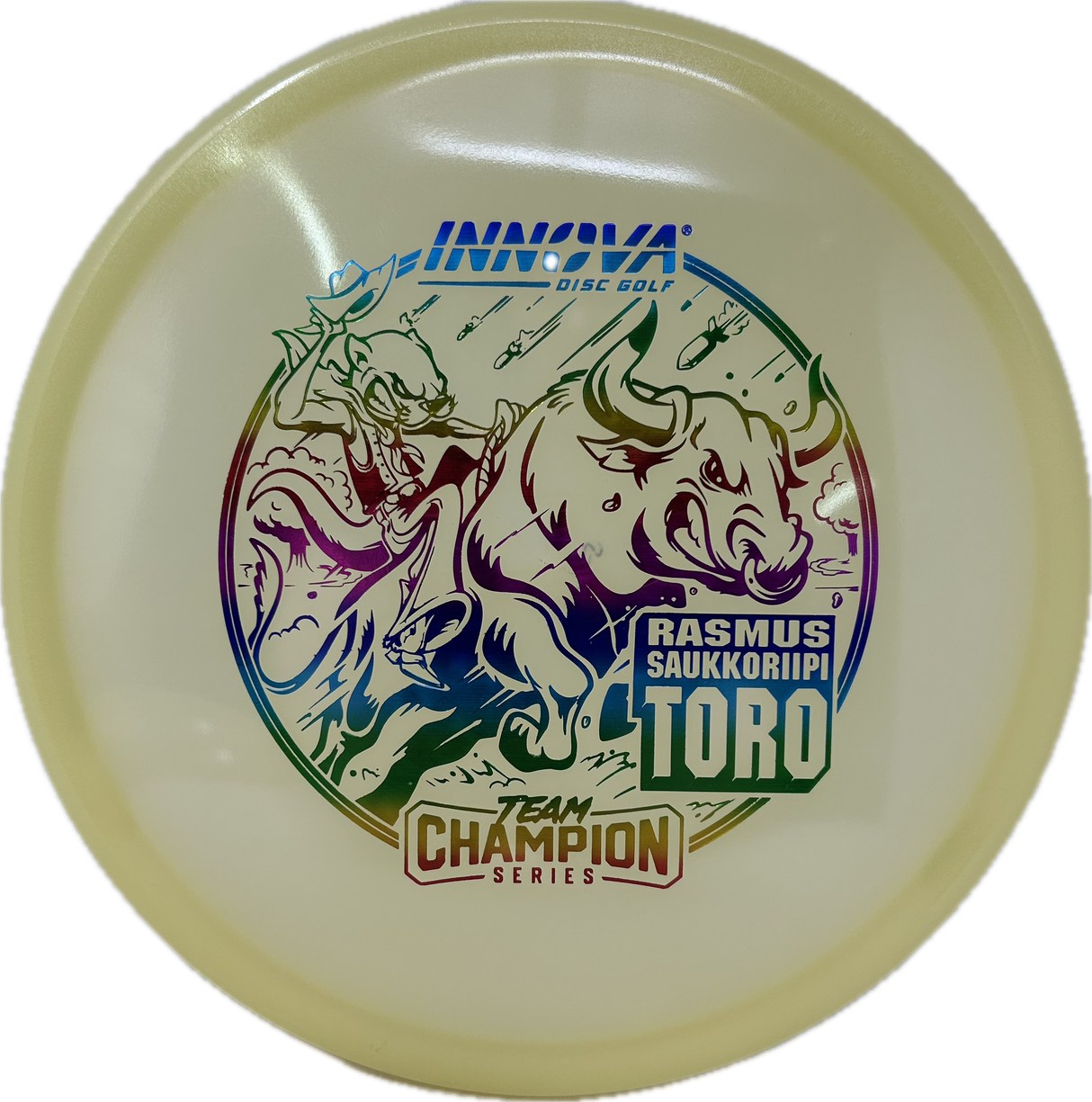 Proto Glow Champion Toro Rasmus Saukkoriipi (Team Champion Series)-Innova-Foundation Disc Golf