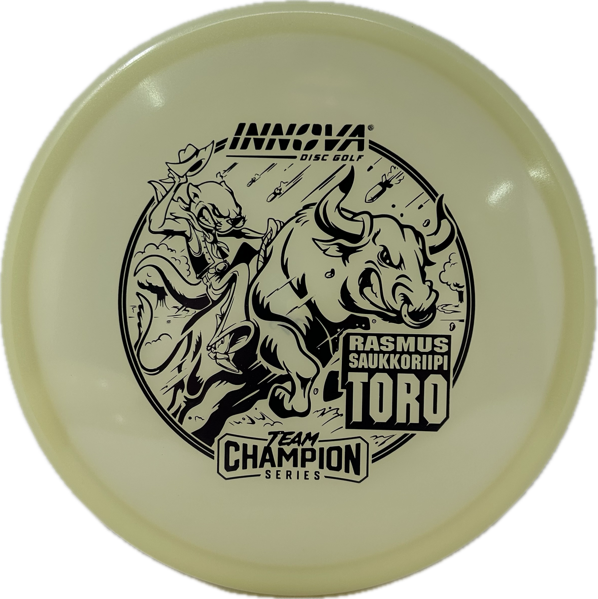 Proto Glow Champion Toro Rasmus Saukkoriipi (Team Champion Series)-Innova-Foundation Disc Golf