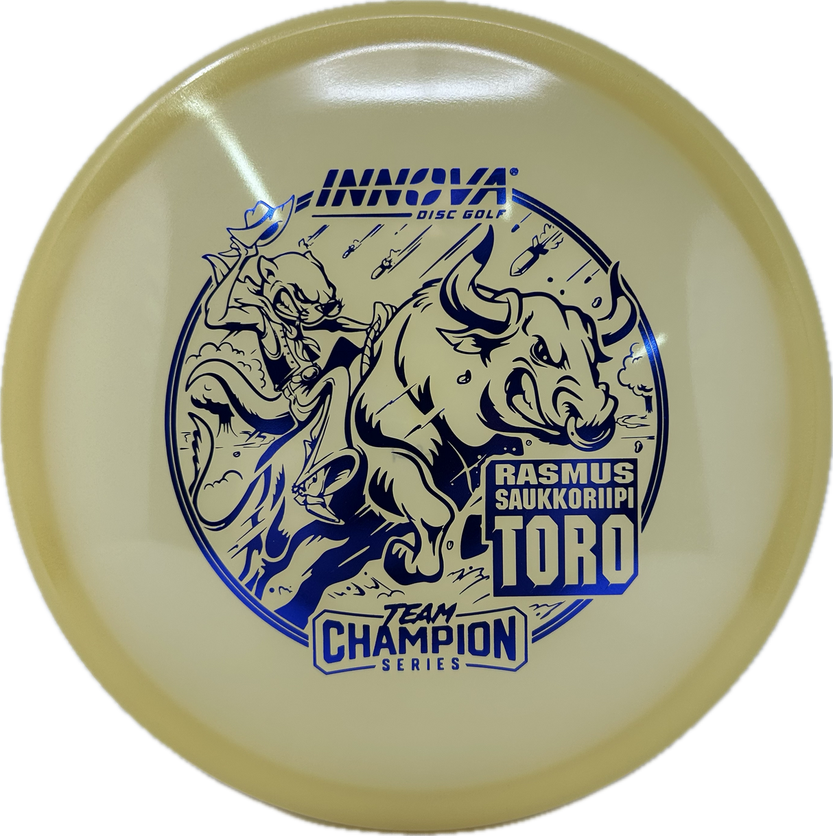 Proto Glow Champion Toro Rasmus Saukkoriipi (Team Champion Series)-Innova-Foundation Disc Golf