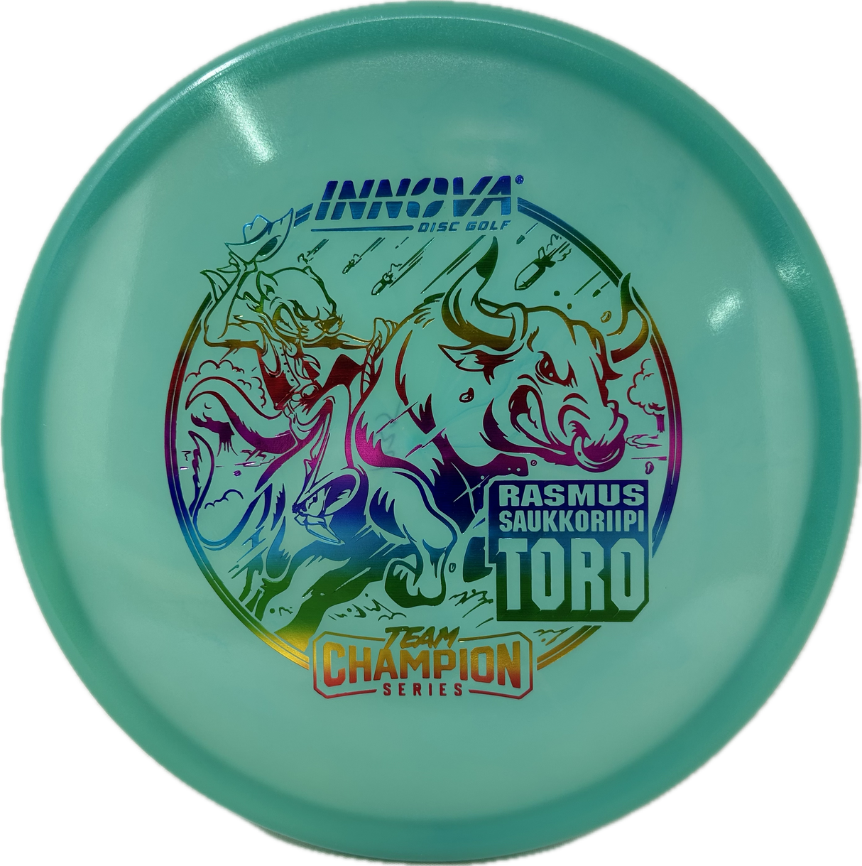 Proto Glow Champion Toro Rasmus Saukkoriipi (Team Champion Series)-Innova-Foundation Disc Golf