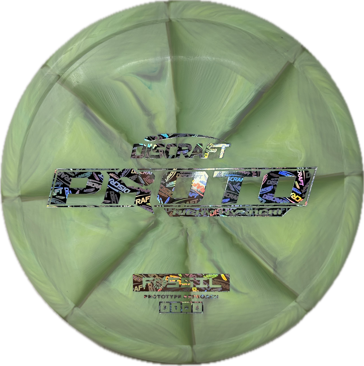 Proto Fossil-Discraft-Foundation Disc Golf