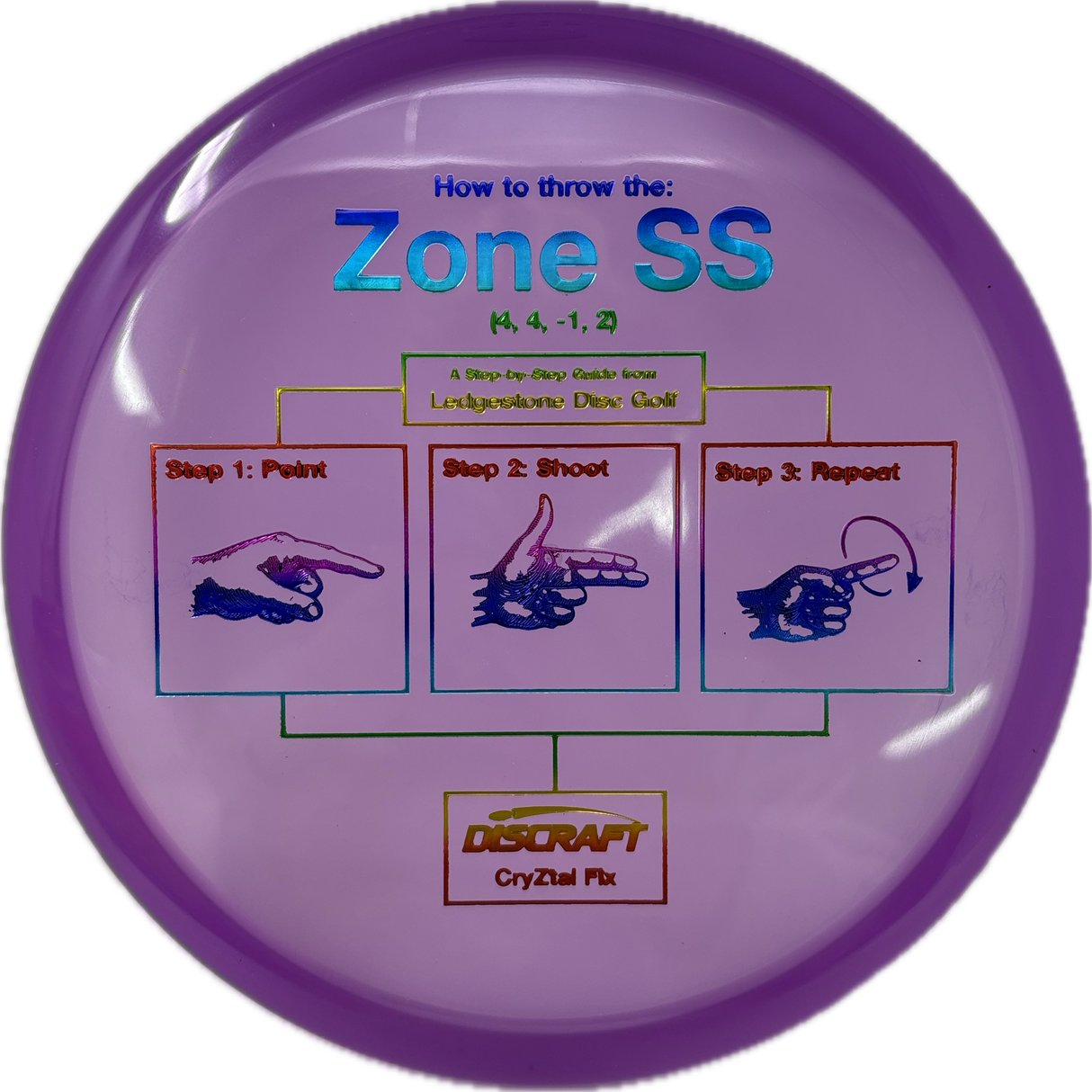 CryZtal FLX Zone SS | Ledgestone Pre-Season-Discraft-Foundation Disc Golf