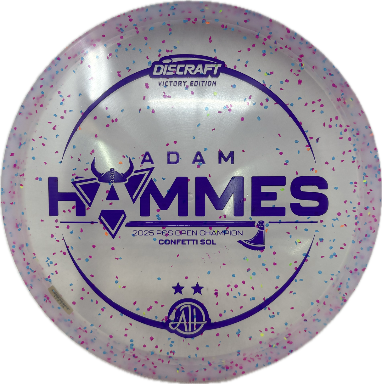 Adam Hammes Victory Confetti Sol-Discs-Foundation Disc Golf