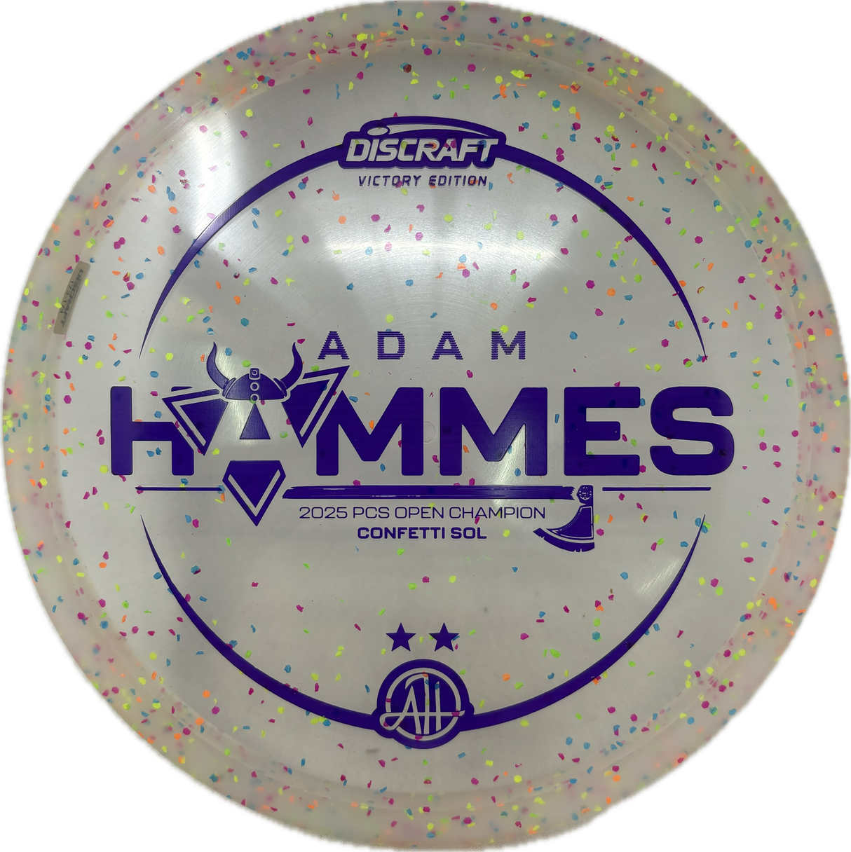 Adam Hammes Victory Confetti Sol-Discs-Foundation Disc Golf