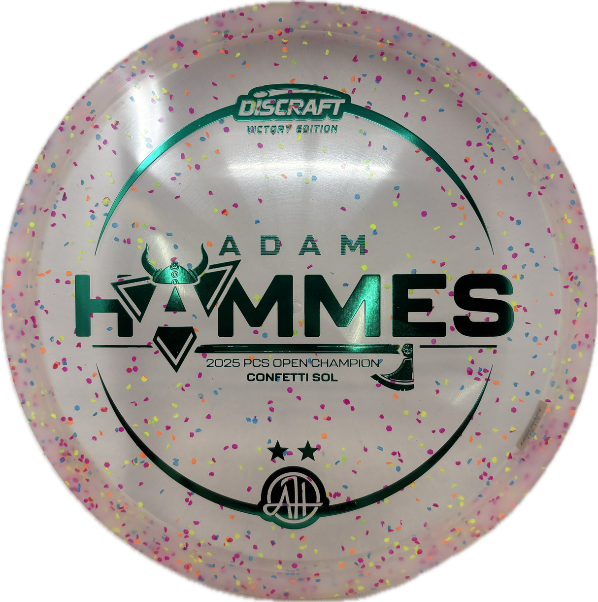 Adam Hammes Victory Confetti Sol-Discs-Foundation Disc Golf