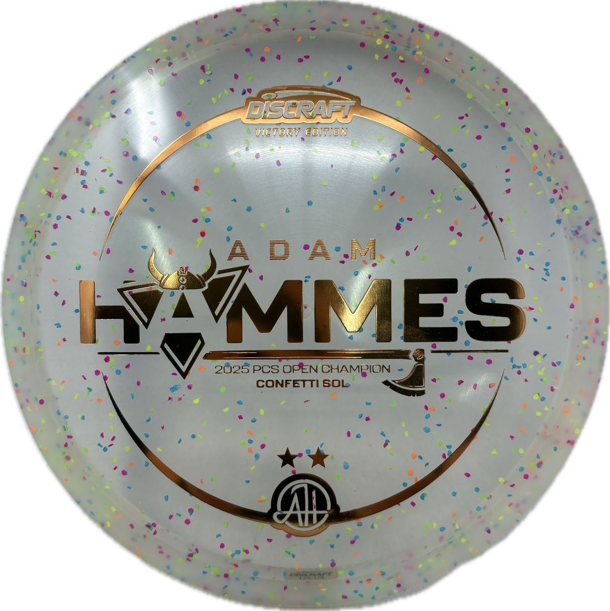 Adam Hammes Victory Confetti Sol-Discs-Foundation Disc Golf