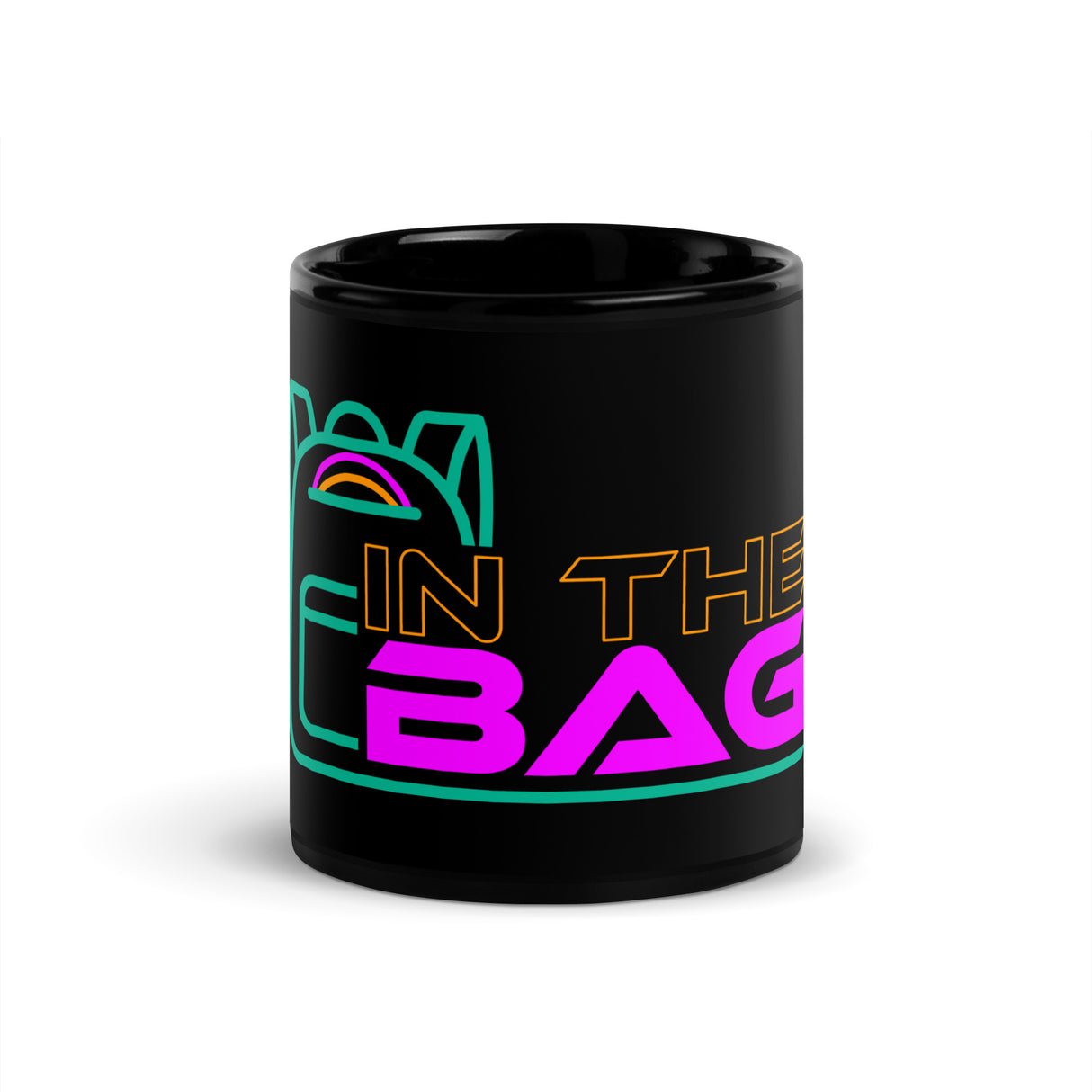 In The Bag Black Glossy Mug
