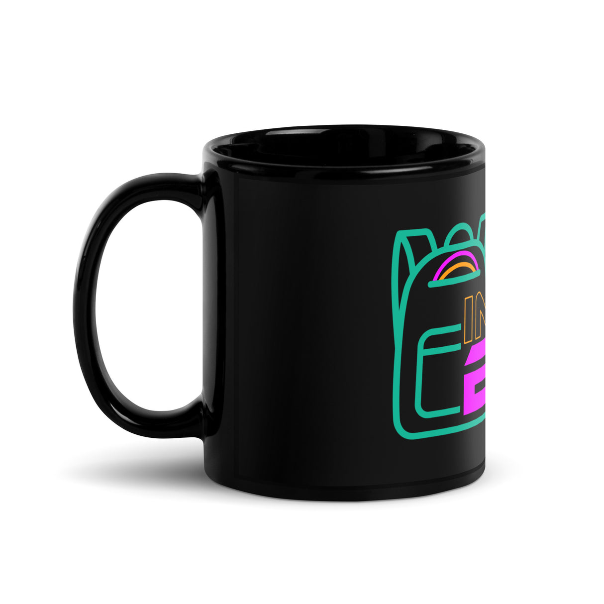In The Bag Black Glossy Mug