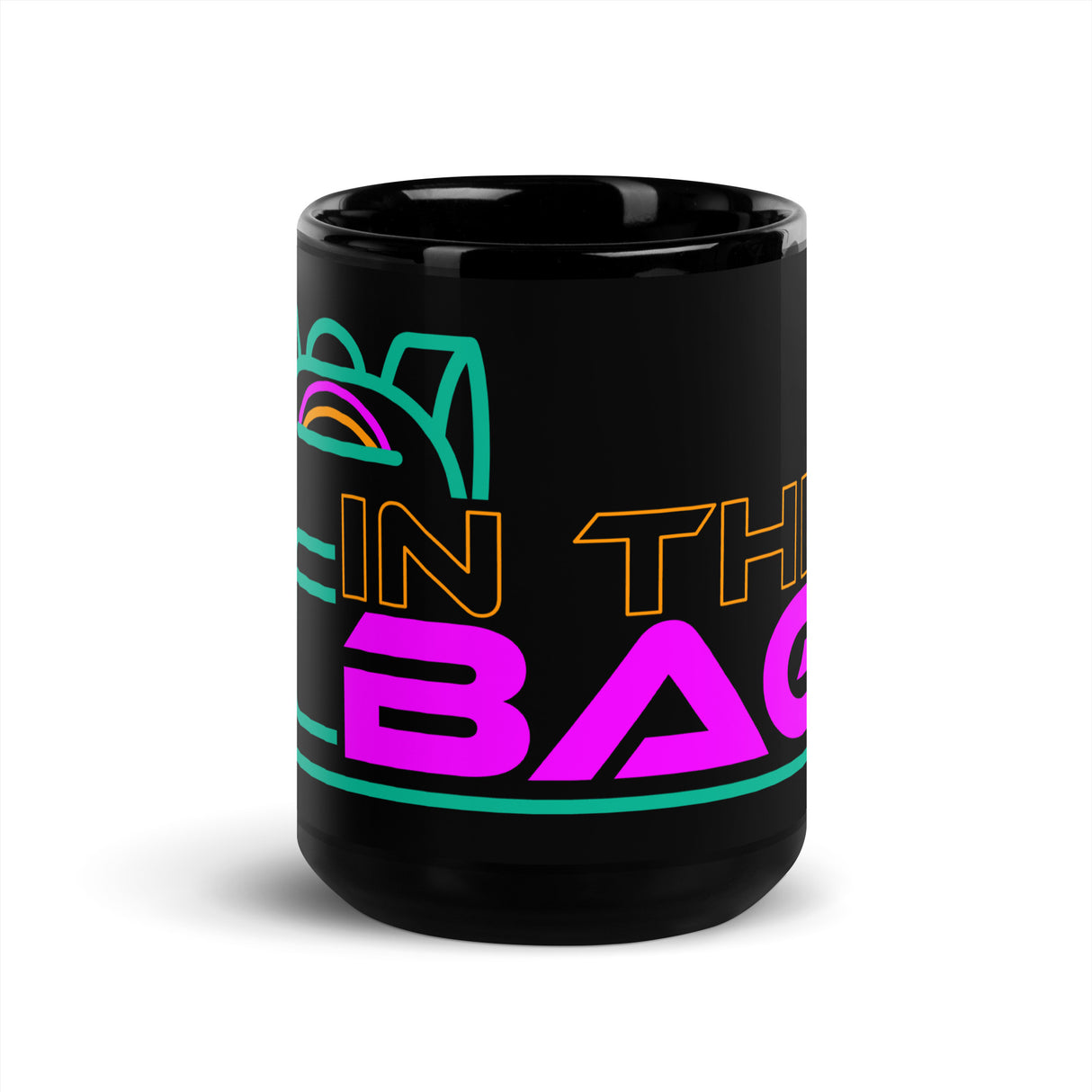 In The Bag Black Glossy Mug