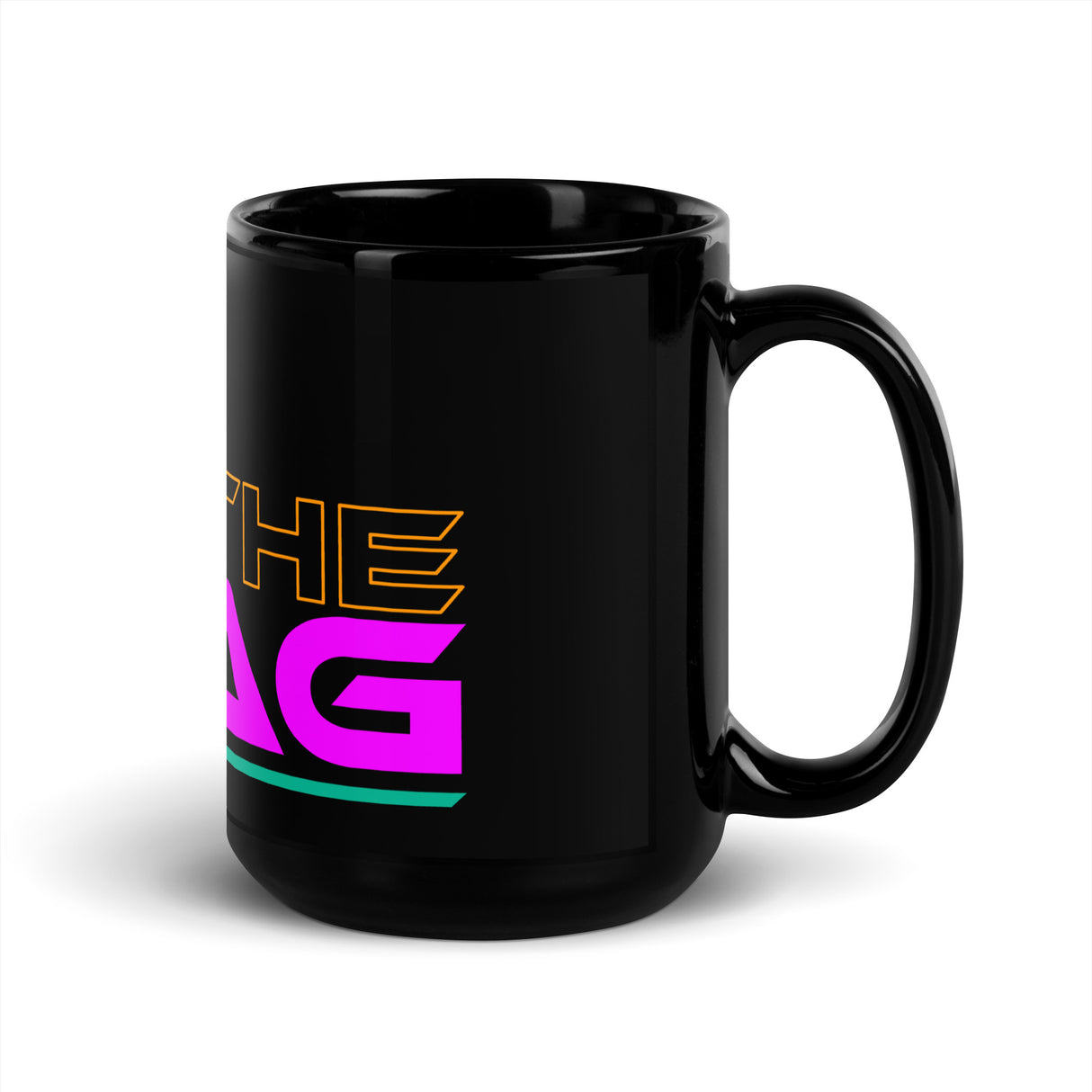 In The Bag Black Glossy Mug