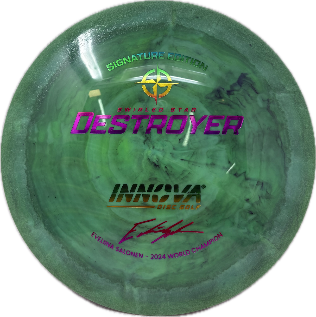 Eveliina Salonen Signature Edition Swirled Star Destroyer-Innova-Foundation Disc Golf