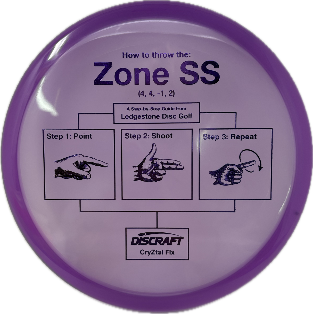 CryZtal FLX Zone SS | Ledgestone Pre-Season-Discraft-Foundation Disc Golf