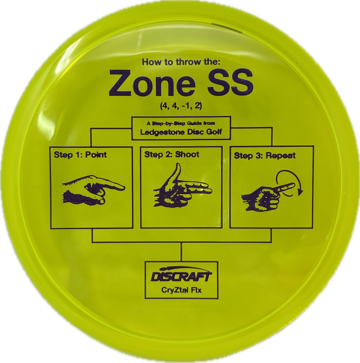 CryZtal FLX Zone SS | Ledgestone Pre-Season-Discraft-Foundation Disc Golf