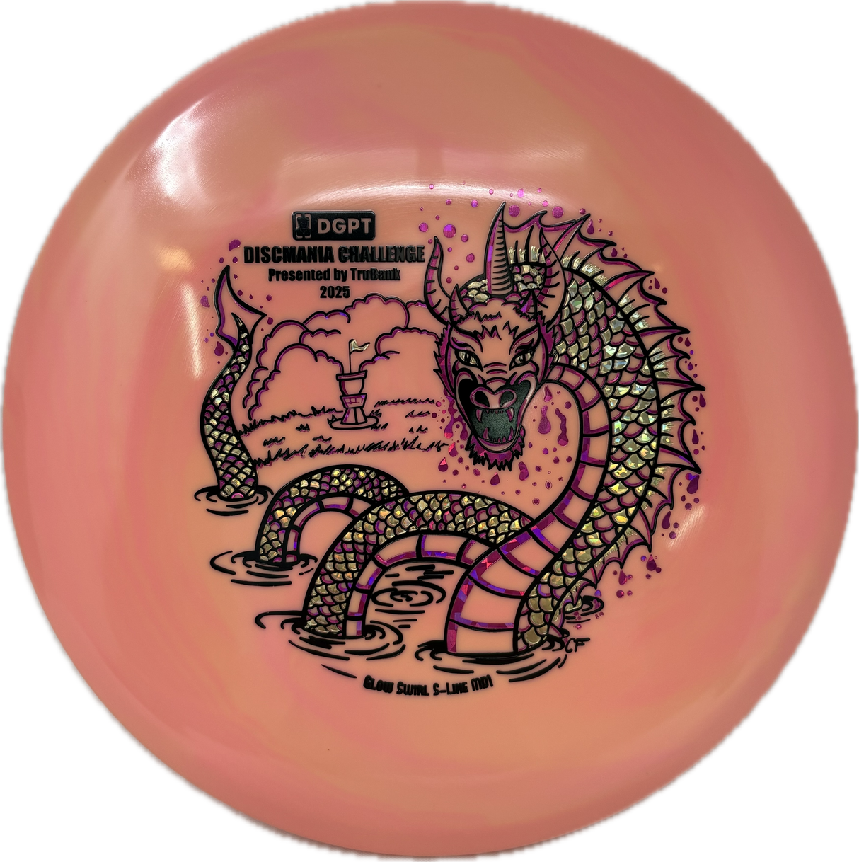 Glow Swirly S-Line MD1 | 2025 Discmania Challenge