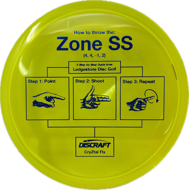 CryZtal FLX Zone SS | Ledgestone Pre-Season-Discraft-Foundation Disc Golf