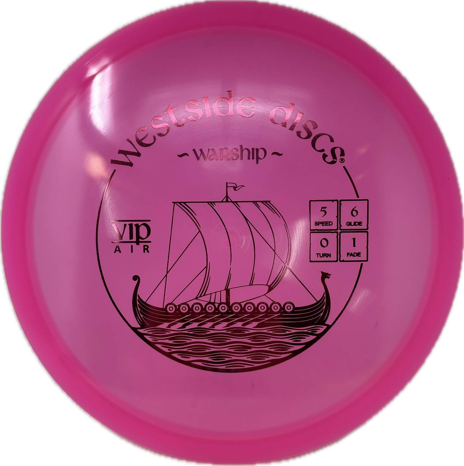 ★87MM★ Mmlg SPACECRAFT HFT PINK Westside Discs Warship | Stable Disc Golf Midrange