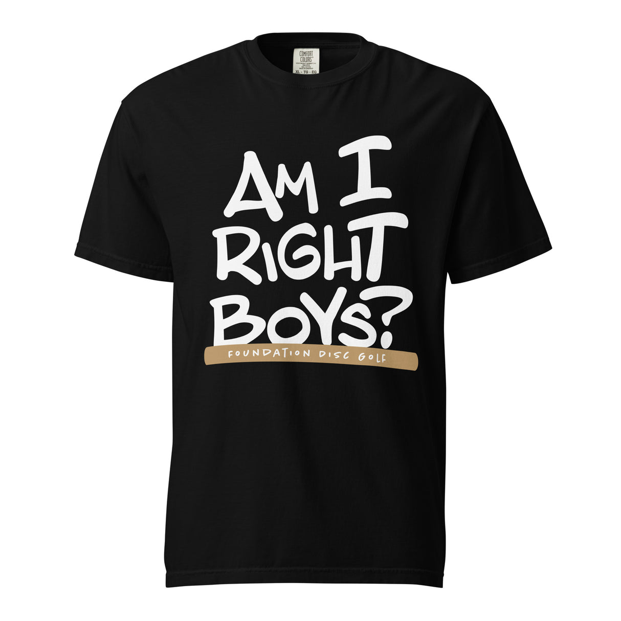 Am I Right Boys? | Konner's Catch Phrase garment-dyed t-shirt