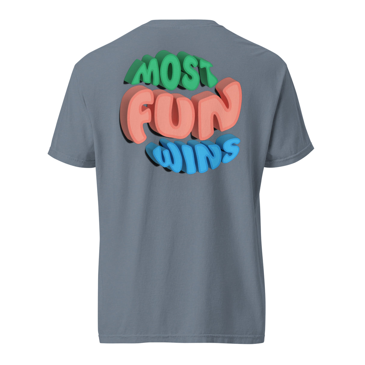 Most Fun Wins garment-dyed heavyweight t-shirt