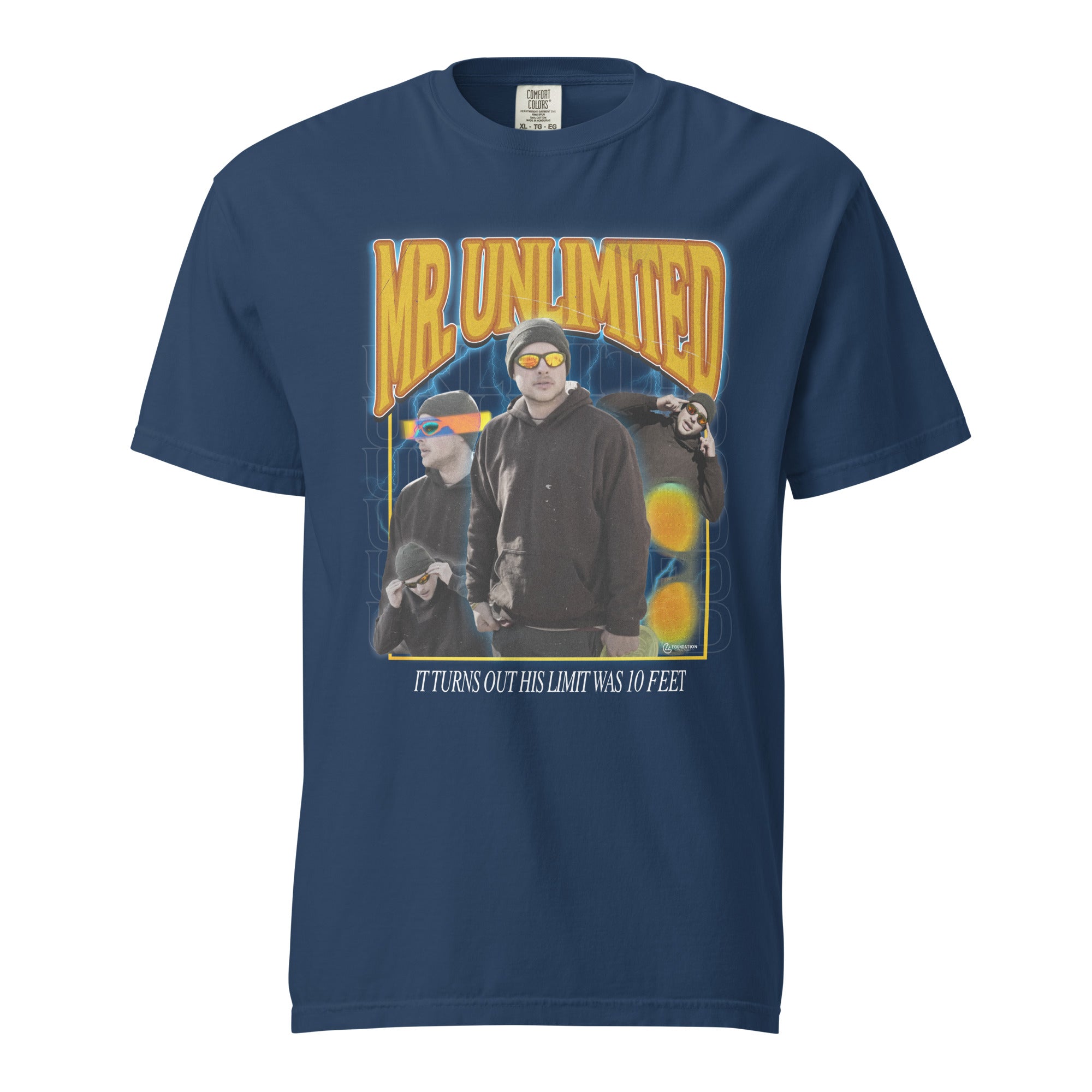 Trevor 'Mr. Unlimited' garment-dyed heavyweight t-shirt - True Navy / S