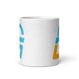 The 'G' White glossy mug