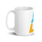 The 'G' White glossy mug