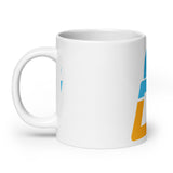 The 'G' White glossy mug